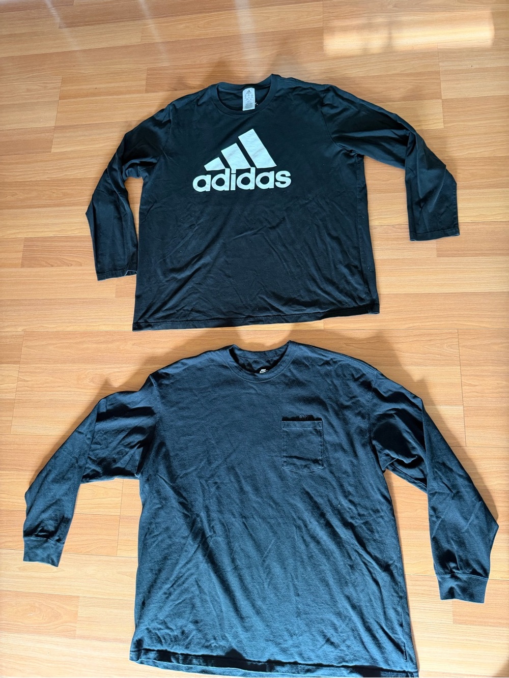 Black Long sleeve Nike & Adidas TShirt Bundle XXL